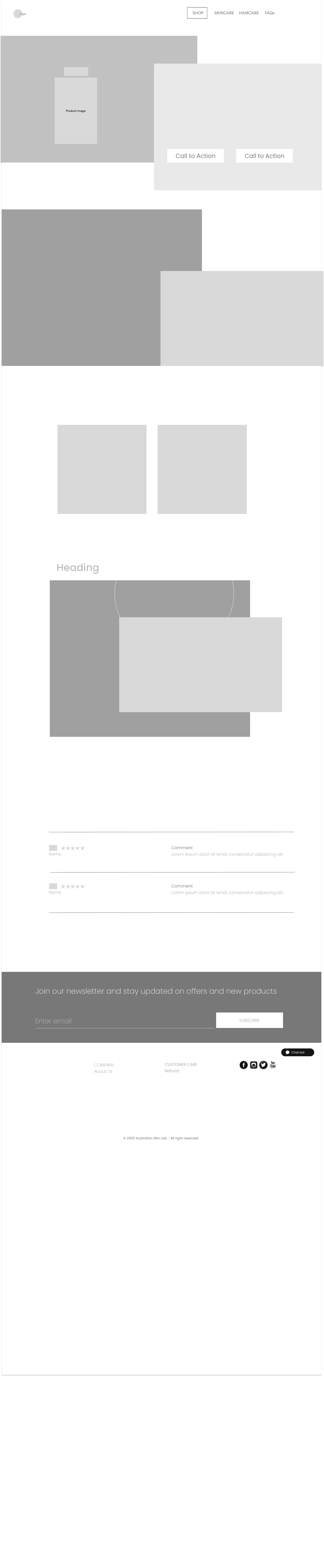 ASL lo-fi wireframe — product detail